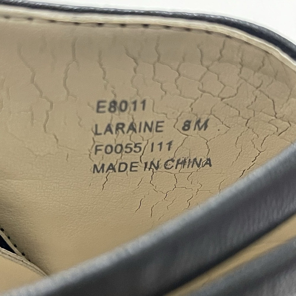 Calvin Klein Laraine Burnished Nappa High Heels Open Toe Black Women's Size 8M - Picture 8 of 9